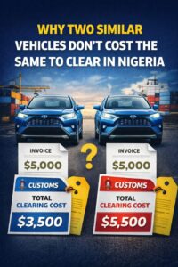 Why Two Similar Vehicles Don’t Cost the Same to Clear in Nigeria